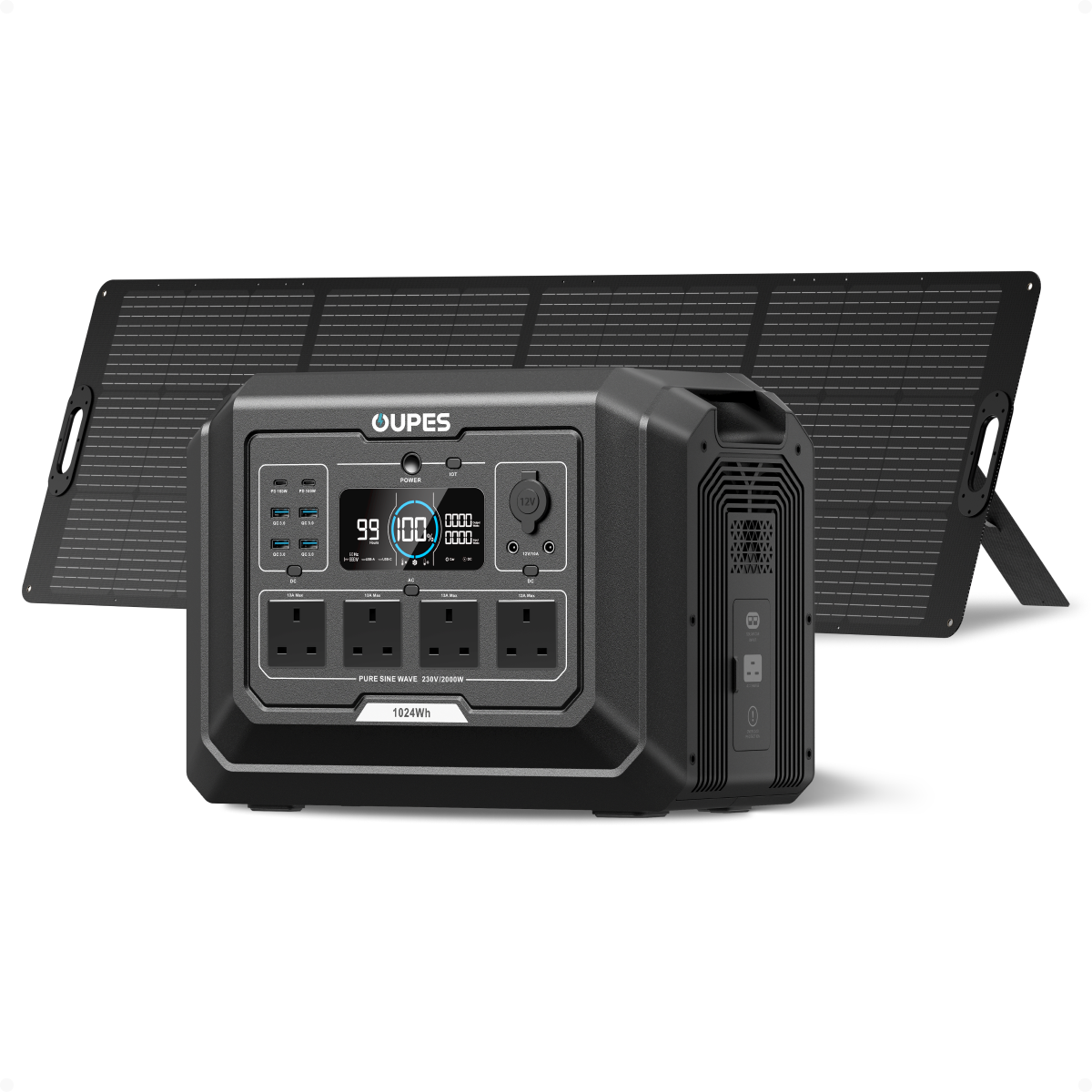 OUPES Mega 1 Home Backup & Portable Power Station | 2000W 1024Wh