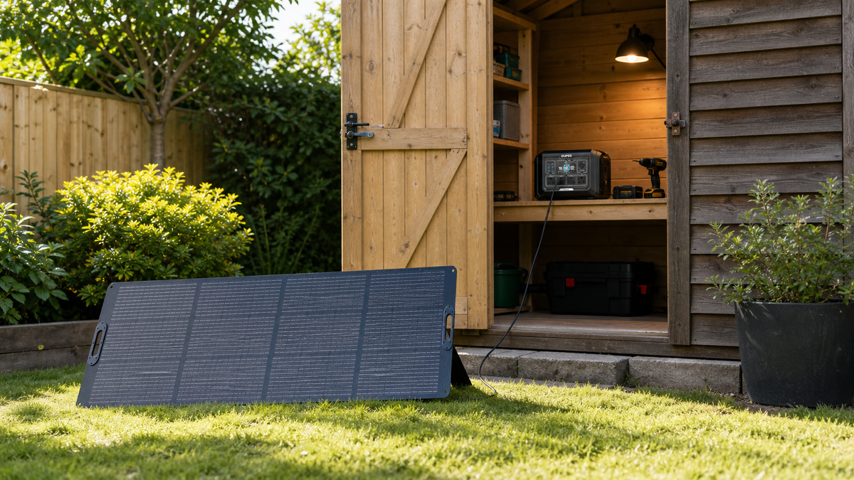 Solar Power for a Garden Shed or Outbuilding: UK Sizing Guide