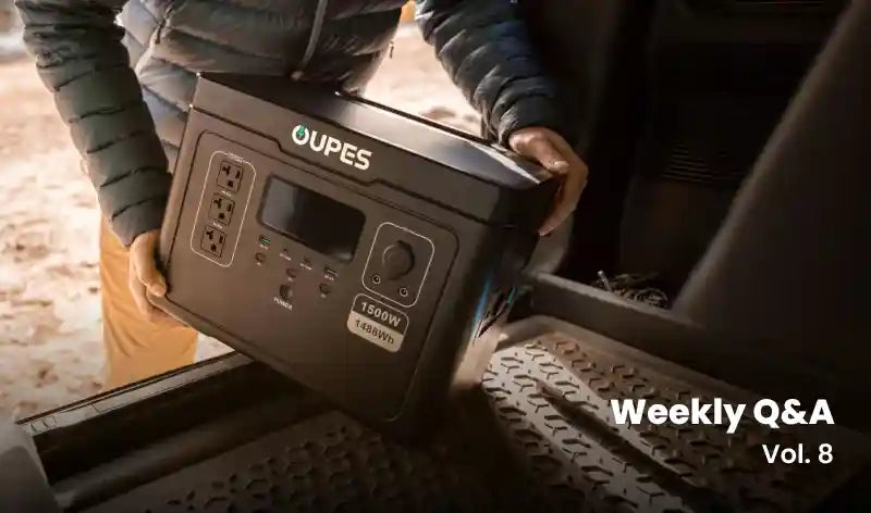 OUPES Weekly Q&A Vol. 8: Night Use, Solar Charging, and Error Codes