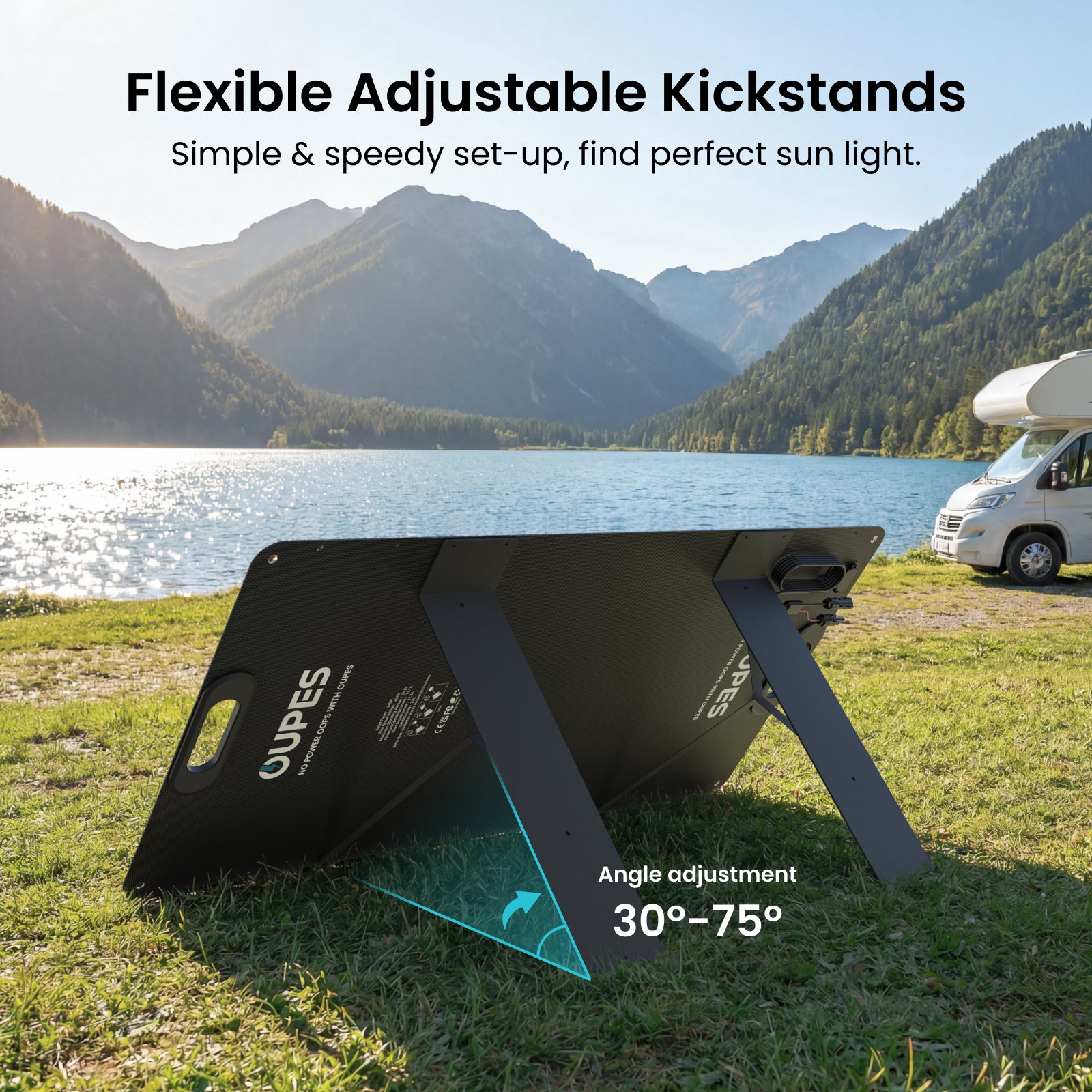 OUPES 100W Portable Solar Panel